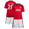 Maglia ufficiale Manchester United Pellistri 28 Casa 2023-24 per Bambino